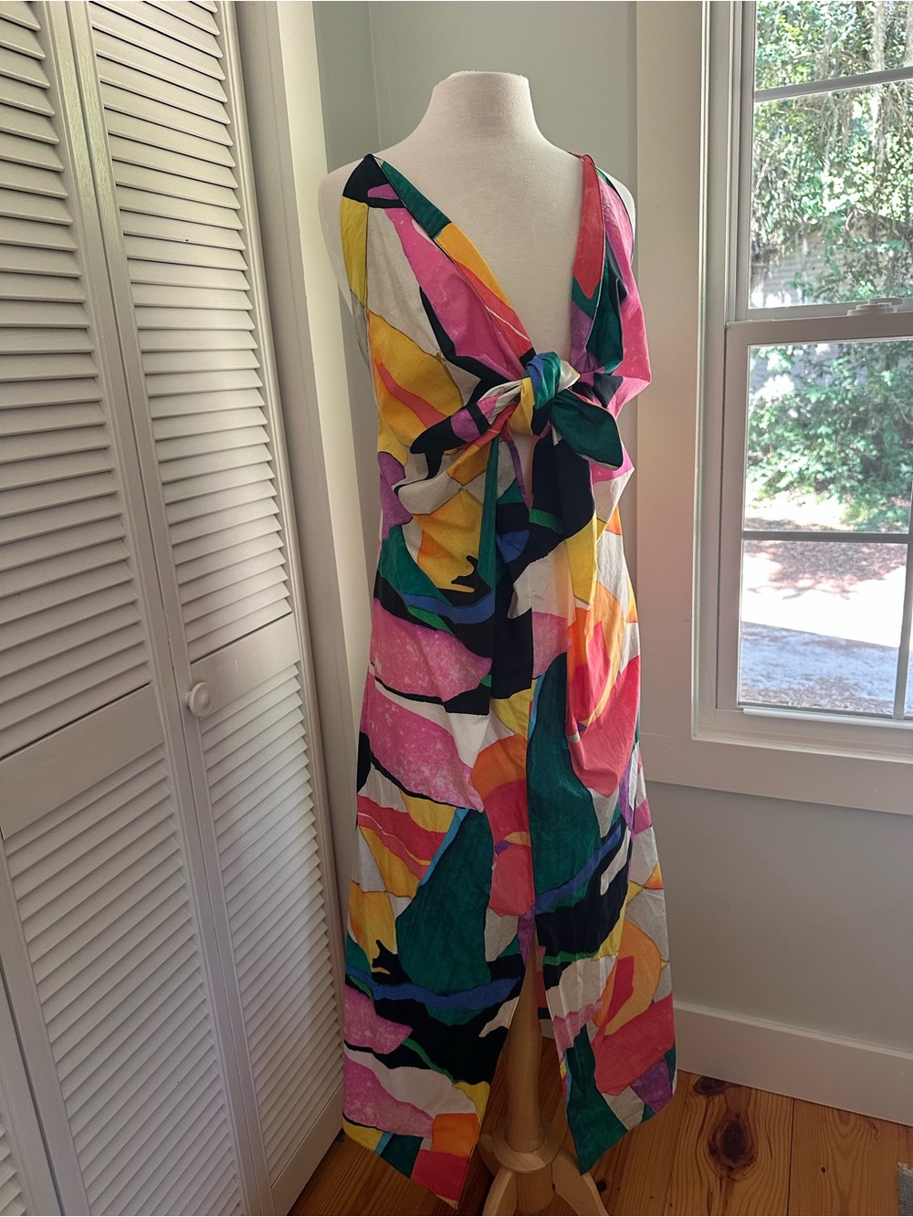 Mara Hoffman Lolita knotted printed organic cotton dress - Picture 3 of 5